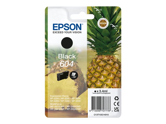 EPSON 604 mustesuihku - Mustesuihkuvärit Epson - 173982 - 1