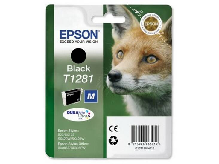 EPSON T1281 mustesuihku - Epson inkjet cartridges - 126722 - 1