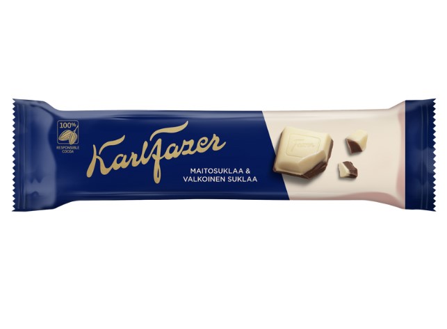 Maitosuklaa & valkoinen suklaa 38g FAZER - Makeiset - 154692 - 1