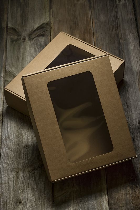 Lahjapakkaus ikkunallinen ruskea S - Cardboard boxes - 168582 - 1