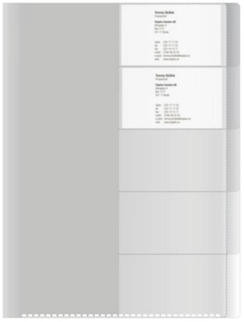 Lajittelutasku A4 5-os - Plastic pockets - 169742 - 1