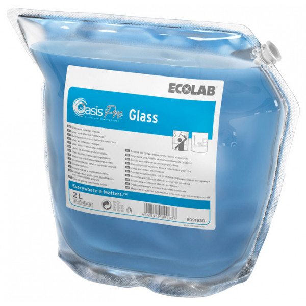Lasipuhdistusaine Oasis Pro Glass 2L - Lasi ja peili - 164162 - 1