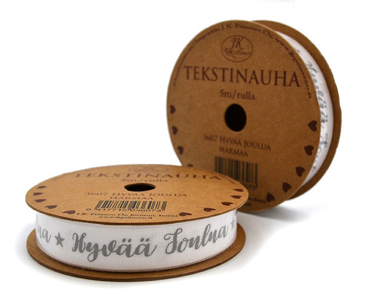 Nauharulla Hyvää Joulua 1,5cmx5m - Askartelutarvikkeet - 159382 - 1