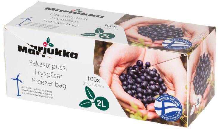 Pakastepussi 2L MARJUKKA - Elintarvikepaperit ja -pussit - 158082 - 1