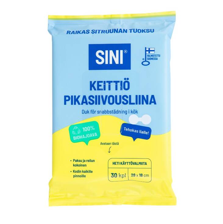 Pikasiivousliina 28x18cm SINI - Kertakäyttöpyyhkeet - 175702 - 1