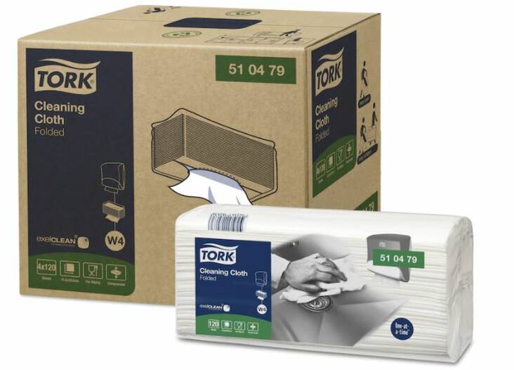Puhdistusliina TORK Premium W4 510 - Non-woven cloths and dispensers - 151782 - 1