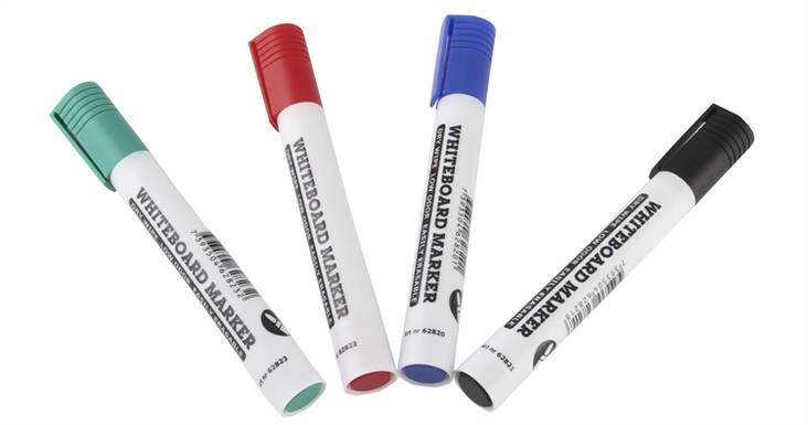 Valkotaulutussi 2-5mm ACTUAL viisto - Whiteboard Markers - 122622 - 1