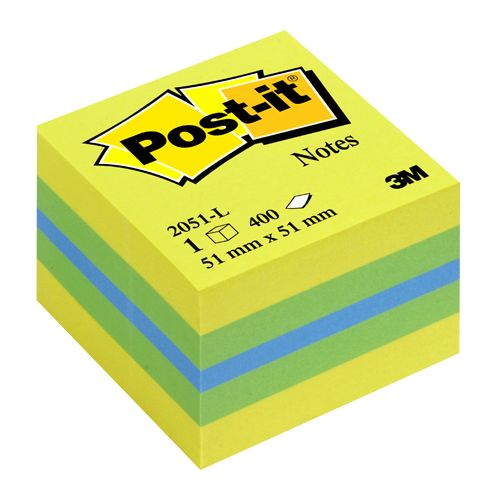 Viestilappukuutio 51x51mm POST IT mini - Sticky Note Cubes - 108912 - 1