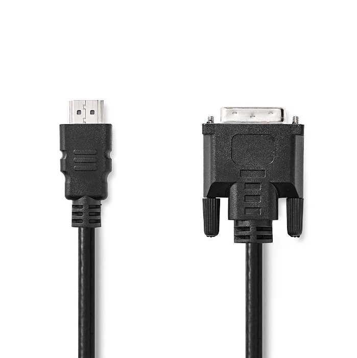 HDMI kaapeli 3m uros-DVI-D uros NEDIS - Kaapelit ja kaapelikourut, jatkojohdot - 154642 - 1