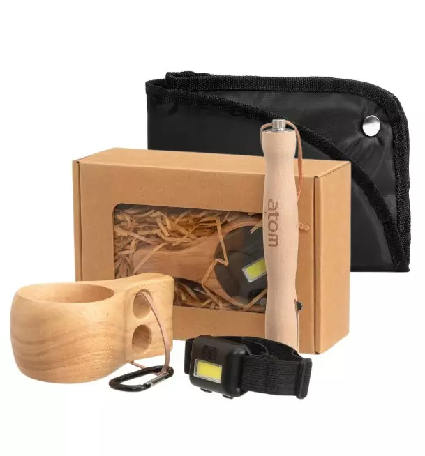 Lahjapakkaus retkeilijälle 4 osaa ATOM - Camping and hobby supplies - 190232 - 1