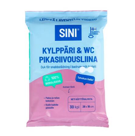 Pikasiivousliina 28x18cm SINI - Kertakäyttöpyyhkeet - 175703 - 1