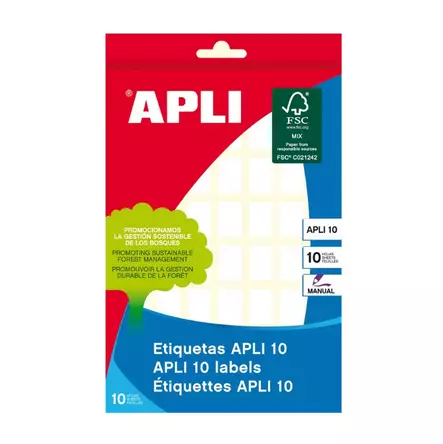 Tarraetiketti 12x18mm APLI - Labels, Printing Cards, and Label Films - 108513 - 1
