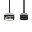 Usb 2.0 kaapeli a uros - mini usb uros 2m - Cables and cable trays, extension cords - 139163 - 2