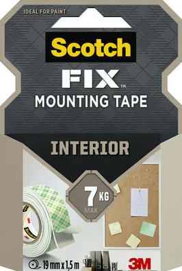 Kiinnitysteippi 19mm/1,5m SCOTCH-Fix - Double-sided Tapes and Mounting Adhesive - 104563 - 1