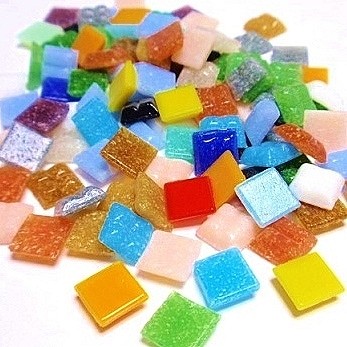 Mosaiikki lasinen Harlequin mix 200g - Askartelutarvikkeet - 147123 - 1