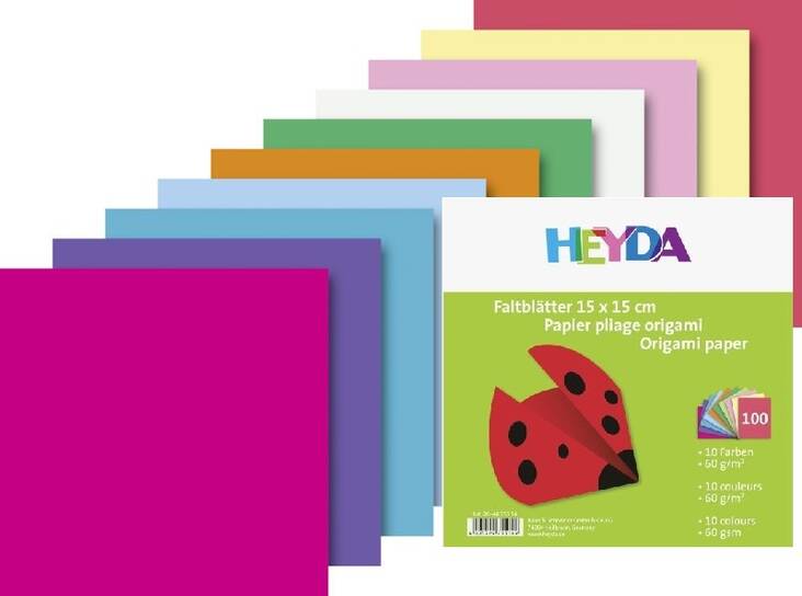 Origami-paperi 15x15cm 60g HEYDA - Askartelutarvikkeet - 137463 - 1