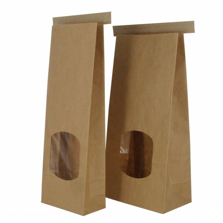 Paperipussi ikkunalla 11,5x24,5/7,2cm - Paperipussit - 159083 - 1