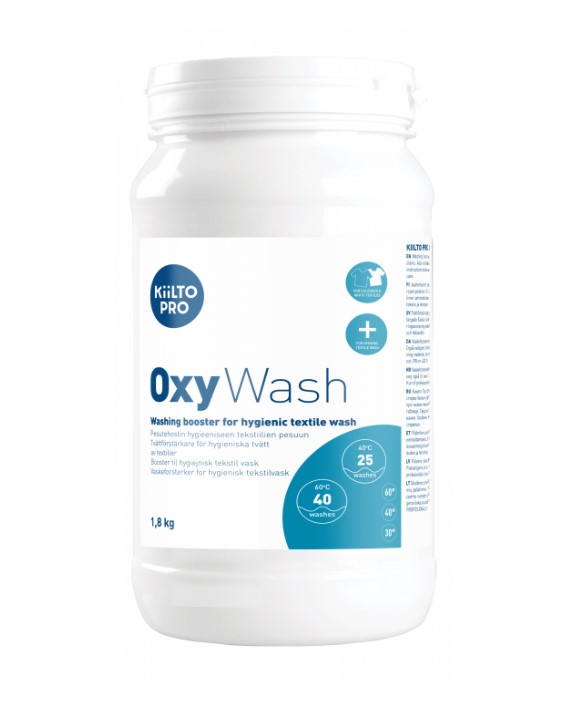 Pesutehostin 1,8kg KIILTO Oxy Wash - Textile cleaning and maintenance - 176693 - 1
