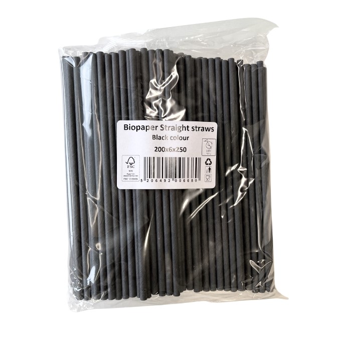 Pilli 20cm/6mm 250kpl/pkt - Muut kertakäyttöastiat - 175813 - 1