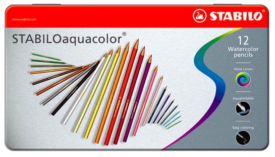 Puuvärikynä 12/srj STABILO Aquacolor - Puuvärit - 148243 - 1
