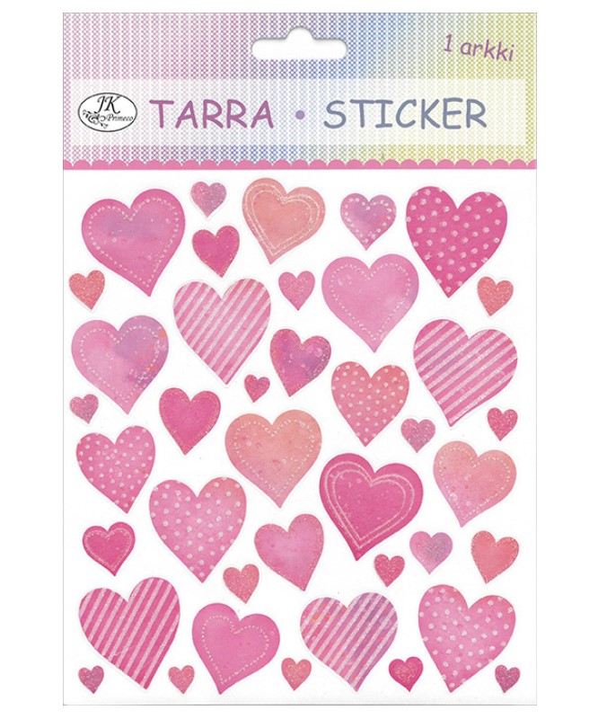 Tarra-arkki sydämet - Tarrat ja tarrakirjat - 154283 - 1