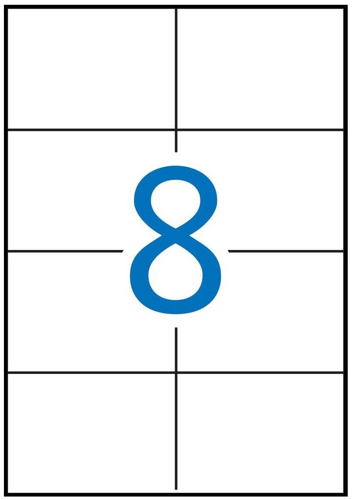 Tulostustarra 105x74 MULTI 8-jak - Printing and Copier Labels - 126753 - 1