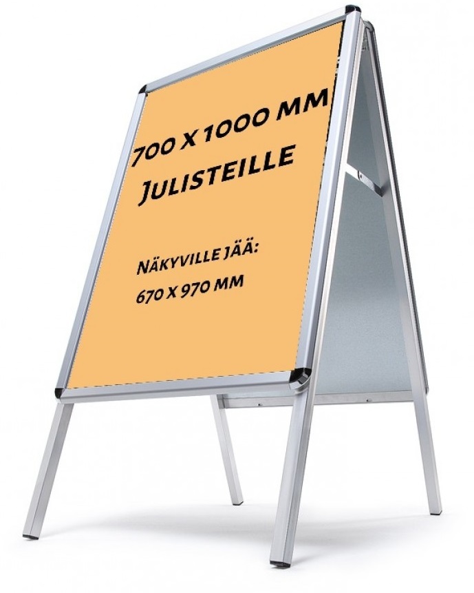 Ulkomainosteline 70x100cm/32mm - Outdoor advertising stands and plastics - 129623 - 1