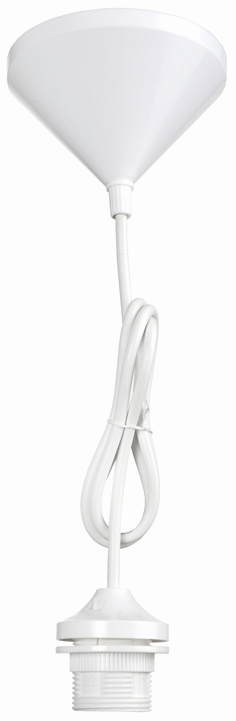Valaisin ripustinjohto 1,5m e27 ulkokierre + rengas, kattokuppi ja liitinrima - Replacement bulbs and fluorescent tubes - 134653 - 1