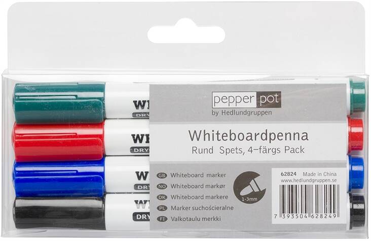 Valkotaulutussi 2mm PEPPERPOT pyöreä - Valkotaulukynät - 125023 - 1