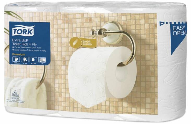 WC-paperi TORK Premium T4 - Pikkurullat ja annostelijat - 170483 - 1