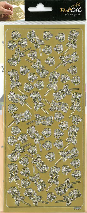 Ääriviivatarra pieni ruusu - Tarrat ja tarrakirjat - 187493 - 1