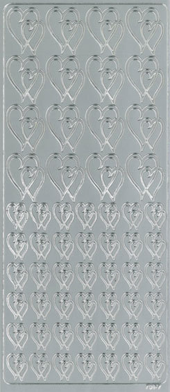 Ääriviivatarra tuplasydän - Stickers and sticker books - 158153 - 1