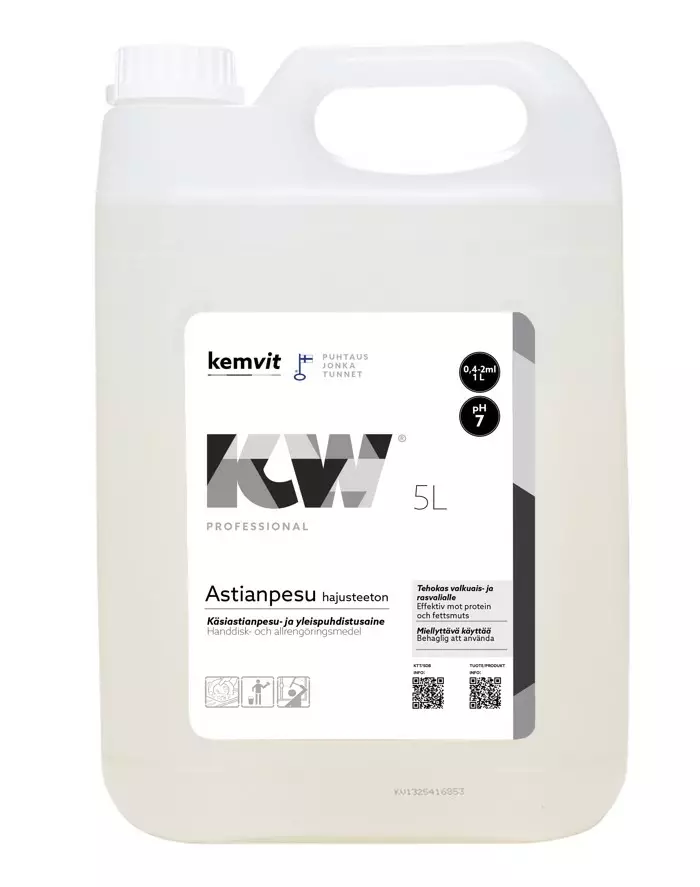 Hajusteeton, käsitiski - Dishwashing liquids and kitchen cleaners - 187803 - 1