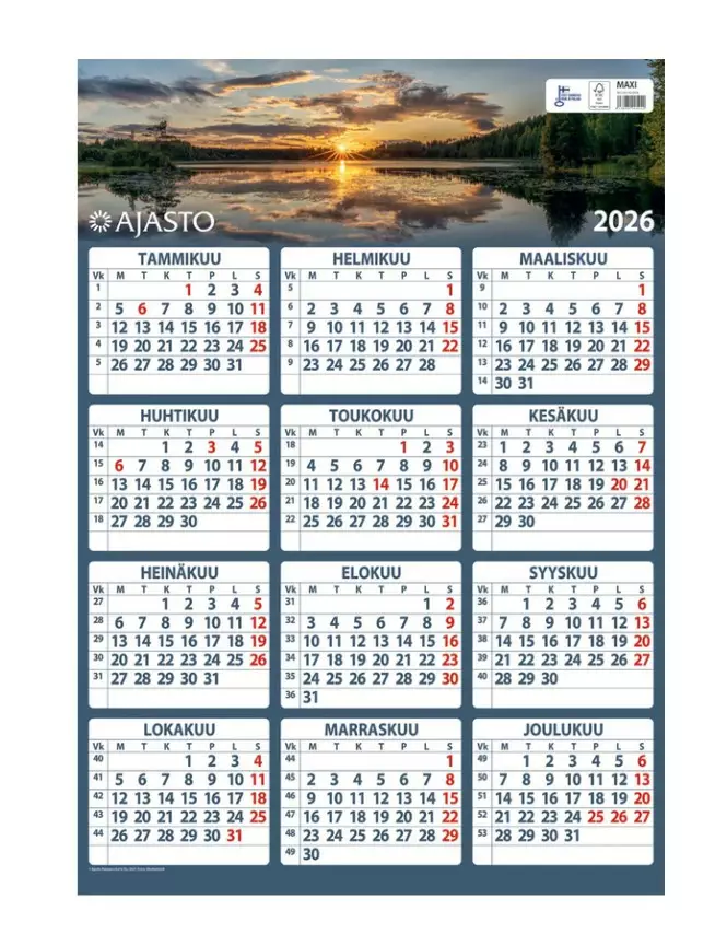 Maxi - Seinäkalenterit - 185303 - 1