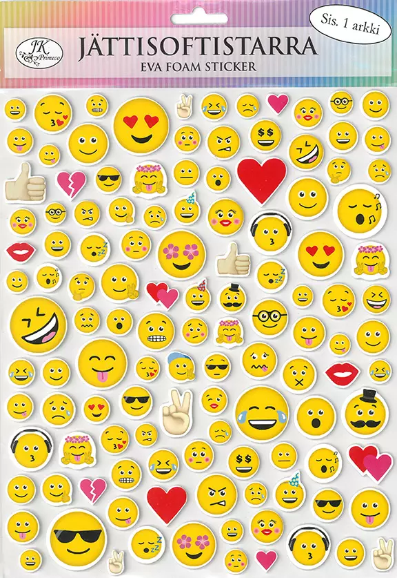 Tarra-arkki jättisoftis emoji - Stickers and sticker books - 183353 - 1