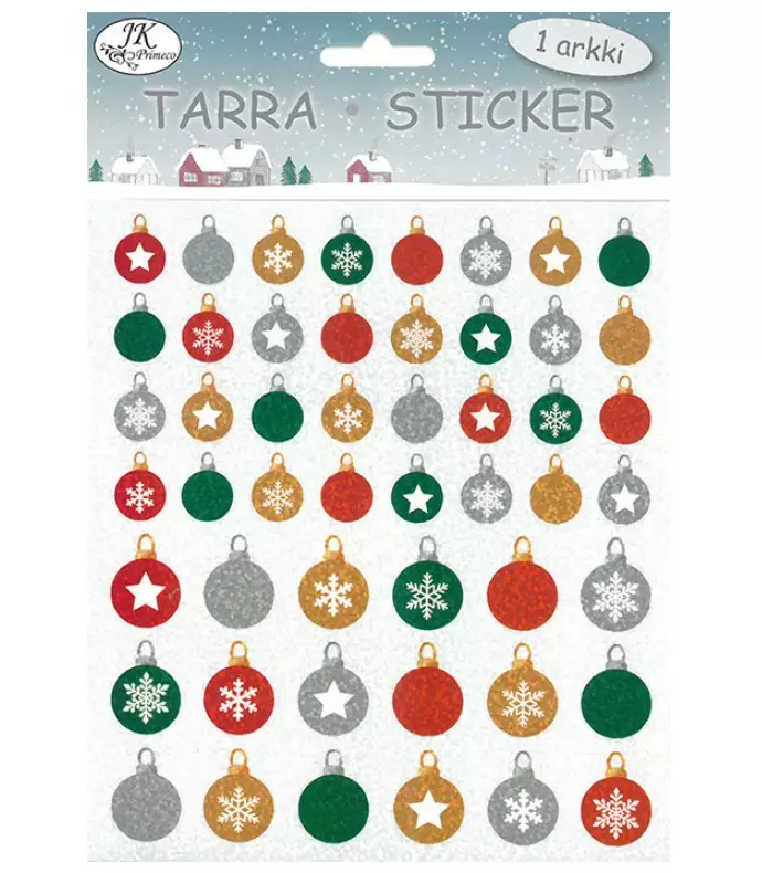 Tarra-arkki Joulupallot - Stickers and sticker books - 182483 - 1