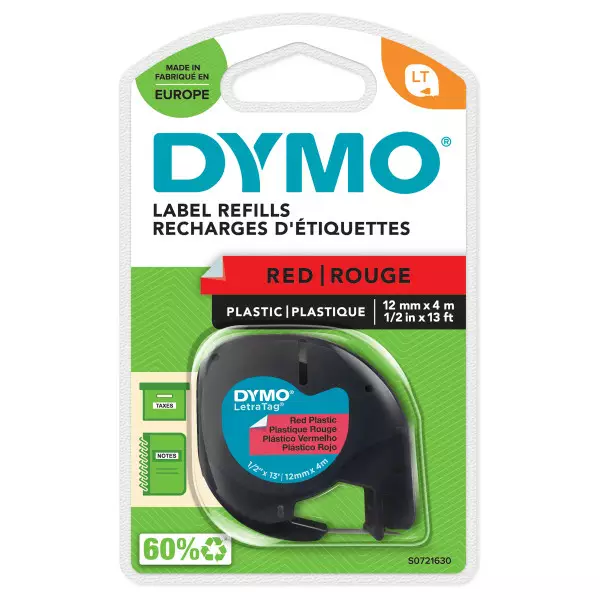 Punainen, muovi - Label and Embossing Tapes Dymo - 190143 - 1