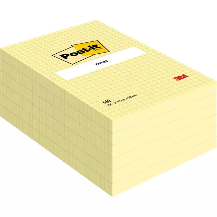 Keltainen, ruudullinen, 7100172739 - Sticky Notes and Holders - 189103 - 1