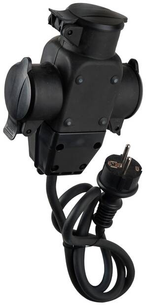 Kumijatkojohto 3 osaa 1m AIRAM - Cables and cable trays, extension cords - 134614 - 1