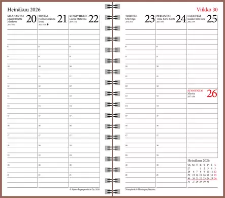 Simple 2026-2027 lukuvuosikalenteri - Lukuvuosikalenterit - 188284 - 2