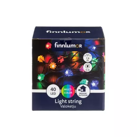 Valosarja 5m 40led FINNLUMOR Retro - Kausivalot - 190274 - 1