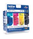BROTHER LC1100 mustesuihku 4 väriä - Brother inkjet cartridges - 120364 - 1