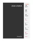 Unika, musta - Pöytäkalenterit - 185244 - 1