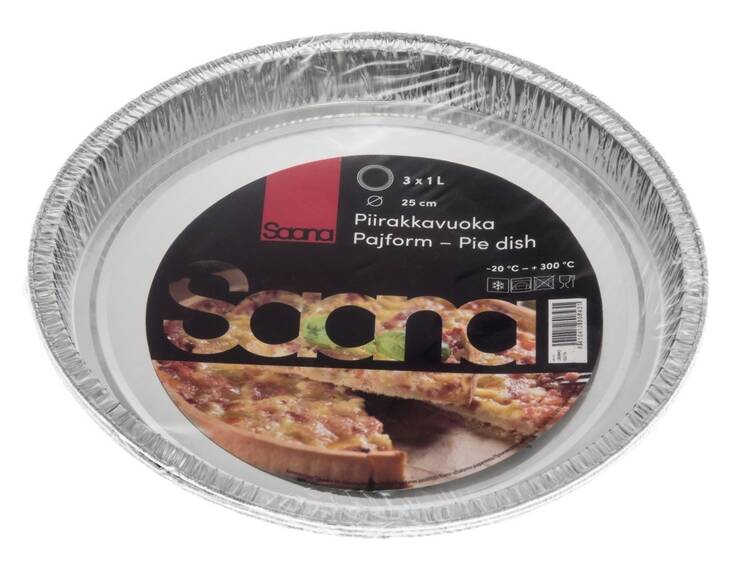 Alumiinivuoka 25cm SAANA - Muovirasiat ja säilöntä - 148064 - 1