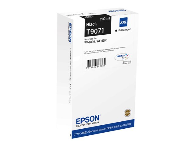 EPSON T9071 BK XXL mustesuihku - Mustesuihkuvärit Epson - 178624 - 1