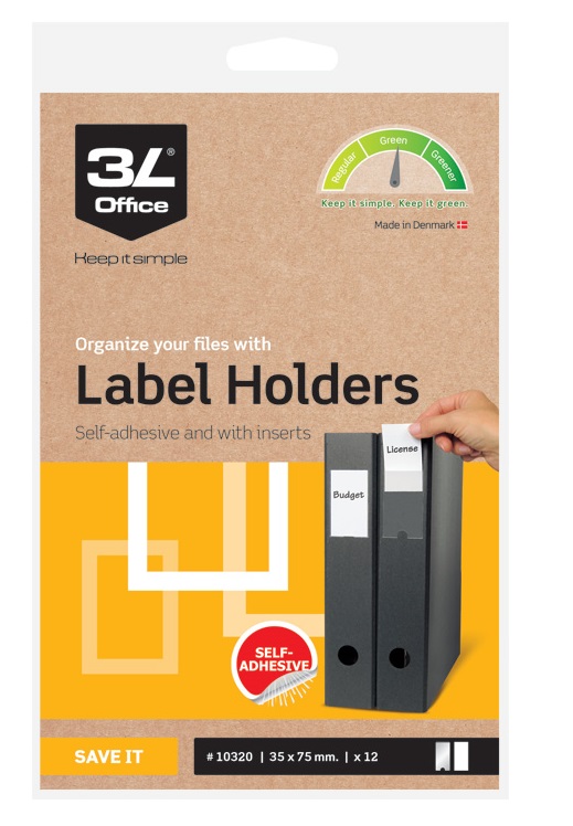 Etikettitasku 35x75mm 3L - Etiketit-, tulostuskortit ja tarrakalvot - 131224 - 1