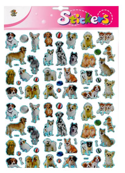 Jättitarra-arkki Koirat - Tarrat ja tarrakirjat - 169984 - 1