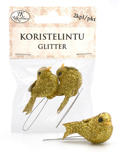 Koristelintu glitter 2kpl/pkt - Craft supplies - 159354 - 1