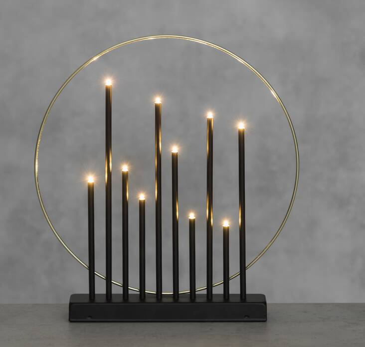 Kynttelikkö led 10-haarainen FINNLUMOR - Kausivalot - 168924 - 1