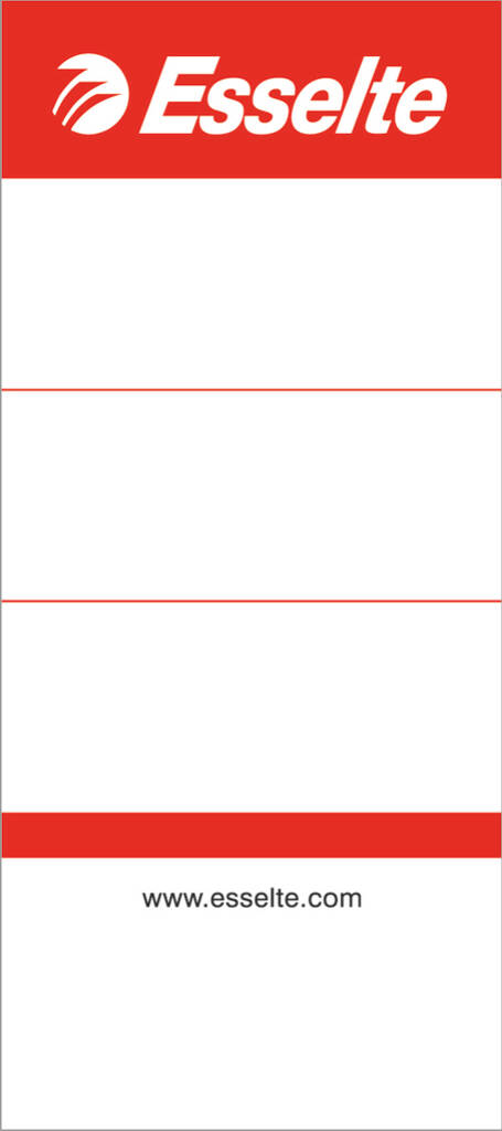 Mappietiketti kartonki 50mm ESSELTE - Etiketit-, tulostuskortit ja tarrakalvot - 102184 - 1